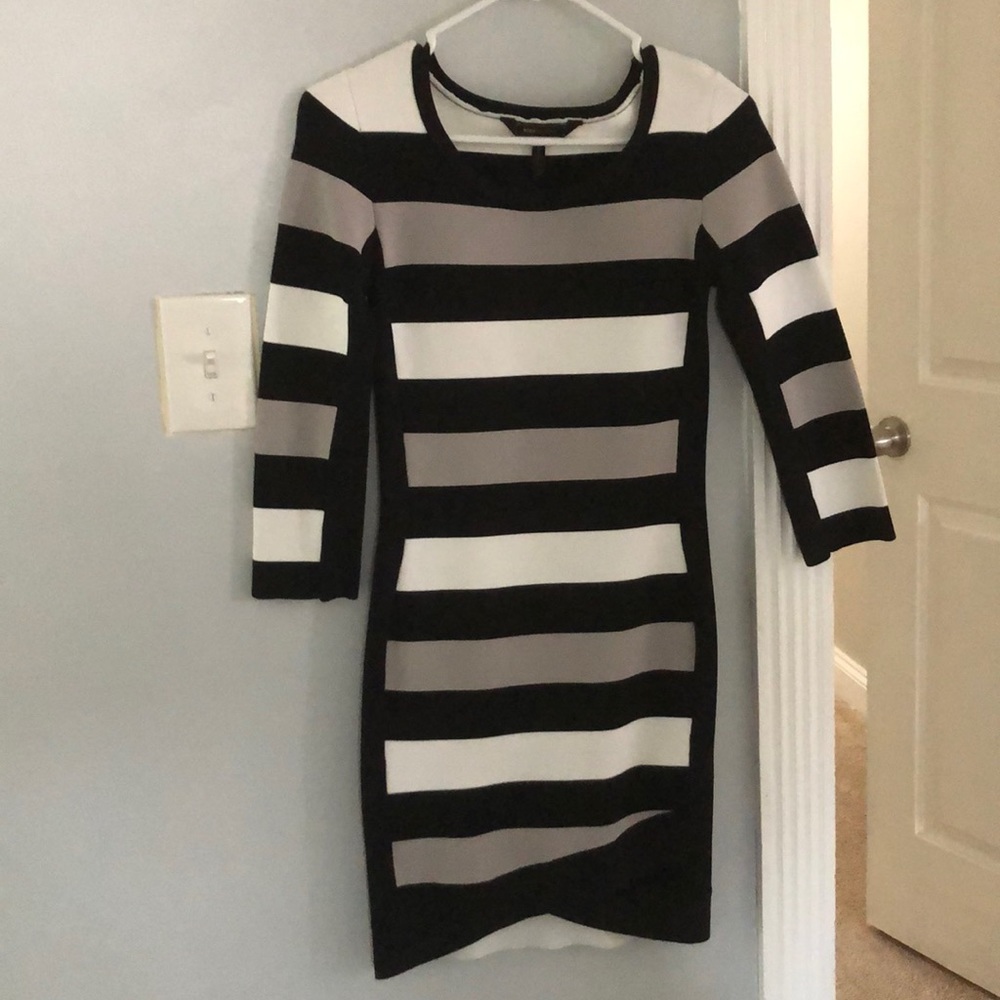 BCBG MAXAZRIA black and white dress size M